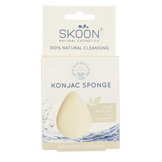 Skoon Konjac spons pure bio 1.00 Stuks