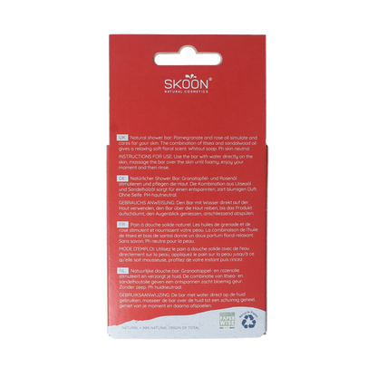 Skoon Solid shower flower power 90 Gram