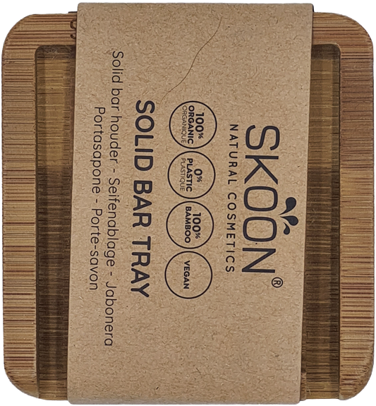 Skoon Solid bar tray - 1 bar - all bamboo 1 Set