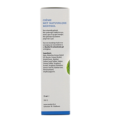 Mentho 10 Mentholcreme 75 Milliliter