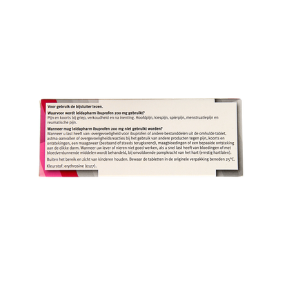 Leidapharm Ibuprofen 200mg 40.00 Tabletten