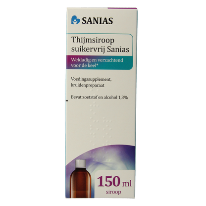 Sanias Thijmsiroop suikervrij 150 Milliliter