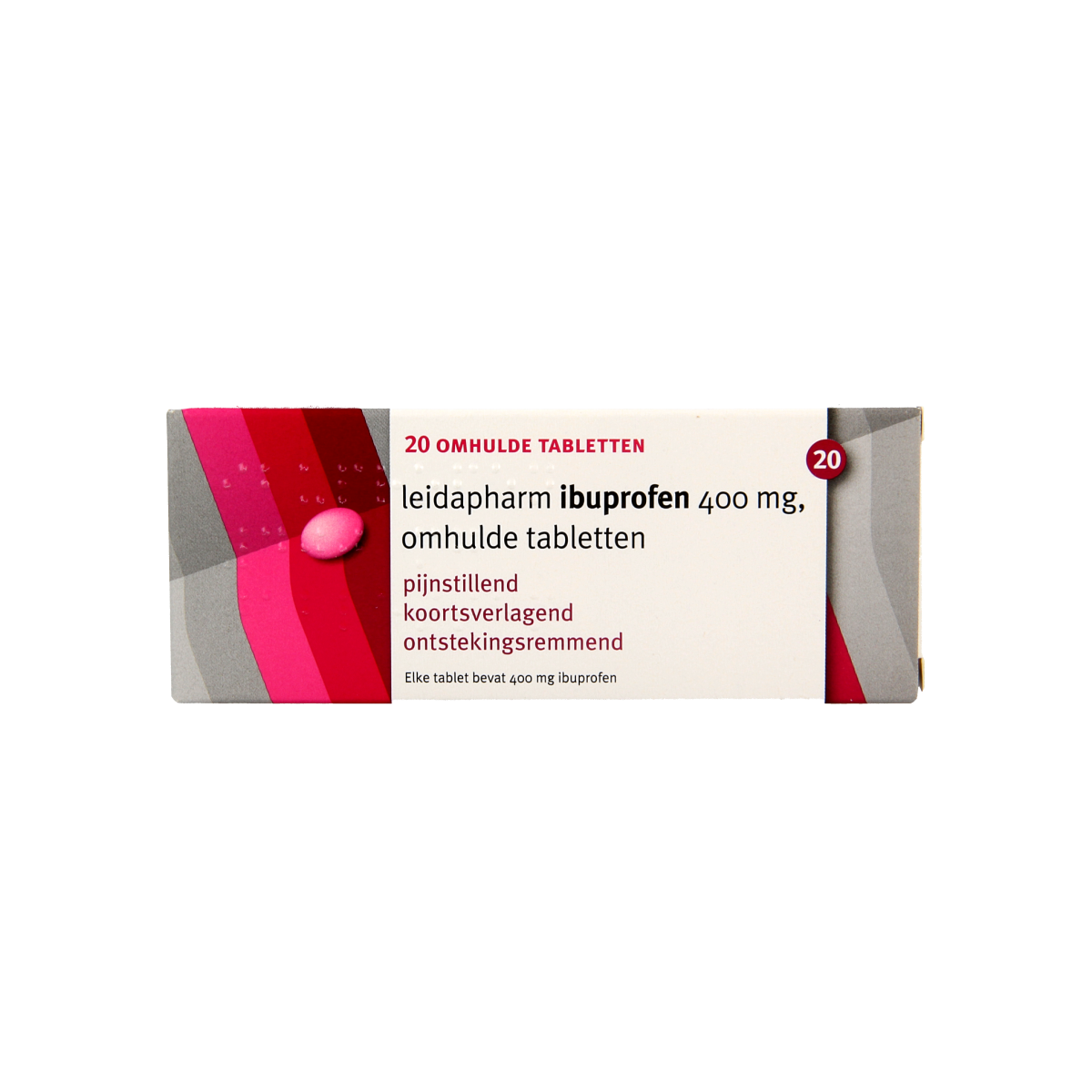 Leidapharm Ibuprofen 400mg  20.00 Dragees