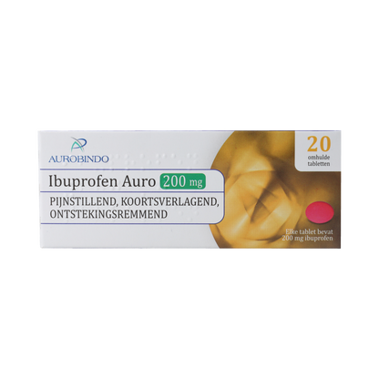 Leidapharm IBUPROFEN AURO TABLET OMHULD 200 MG UAD 20.00 Stuks