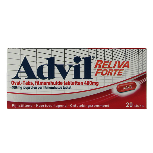 Advil Reliva forte 400mg ovaal blister 20 Dragees