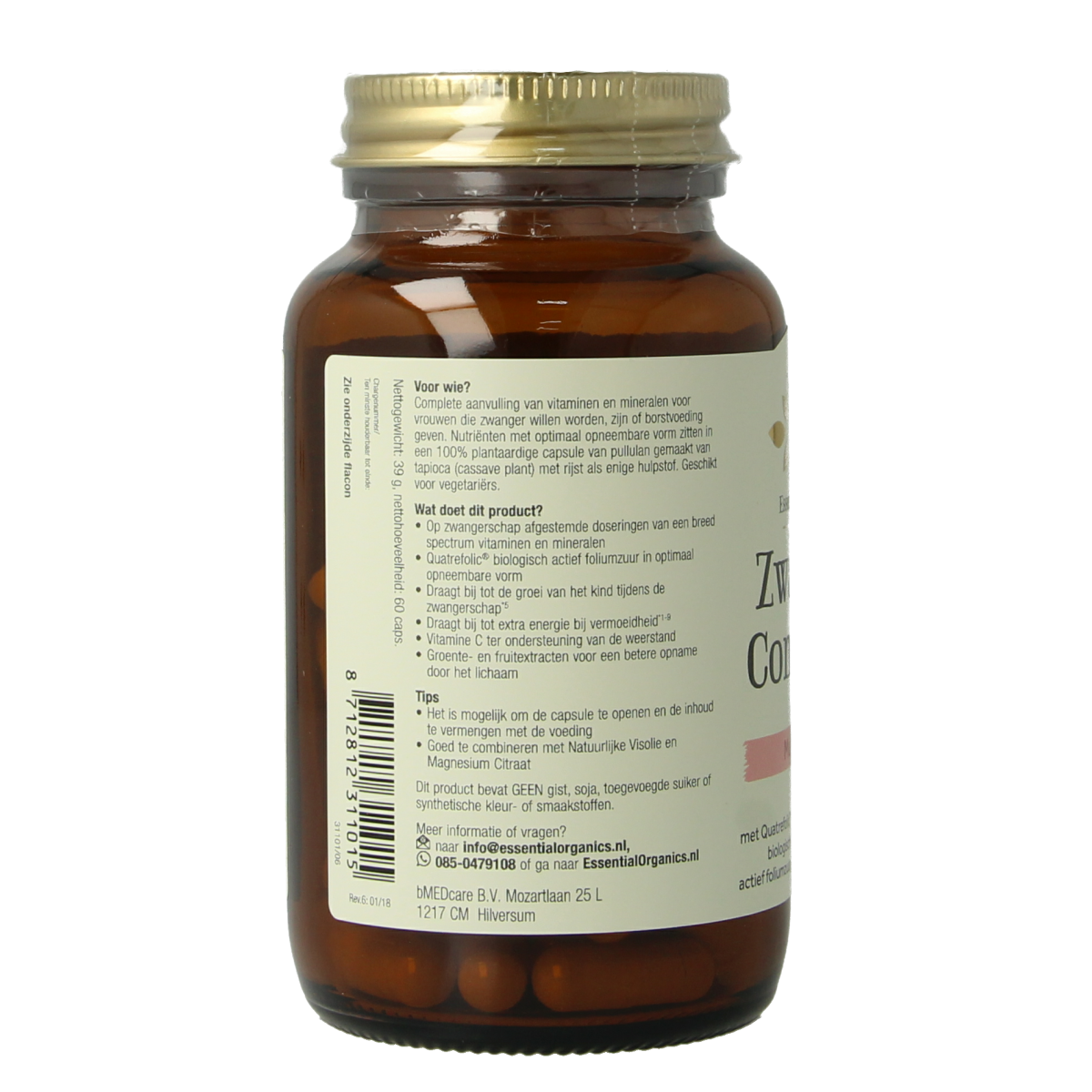 Essential Organ Zwanger compleet puur 60.00 Vegetarische capsules