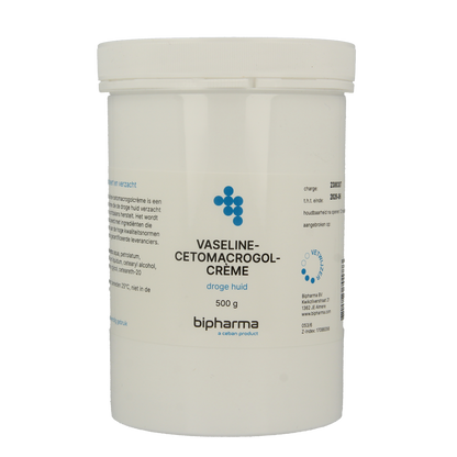 Bipharma Vaselinecetomacrogolcreme 500.00 Gram