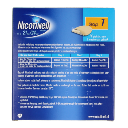 Nicotinell TTS30 21mg 14.00 Stuks