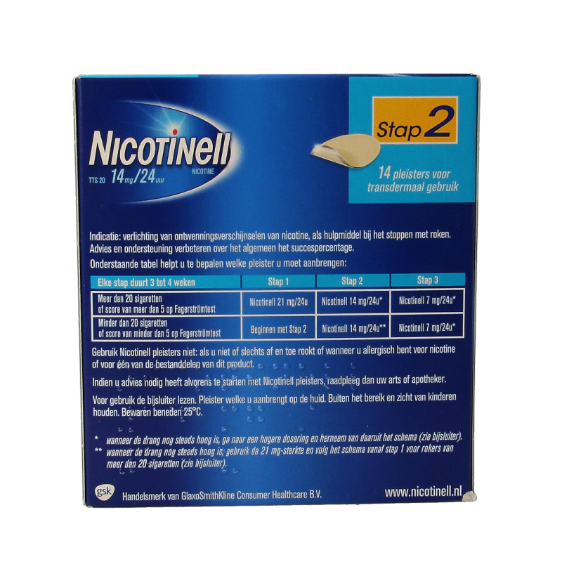 Nicotinell TTS20 14mg 14 Stuks