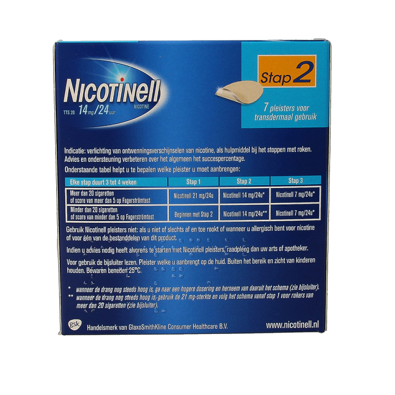Nicotinell TTS20 14mg 7 Stuks