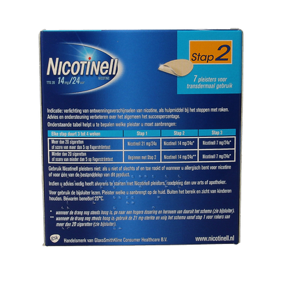 Nicotinell TTS20 14mg 7 Stuks