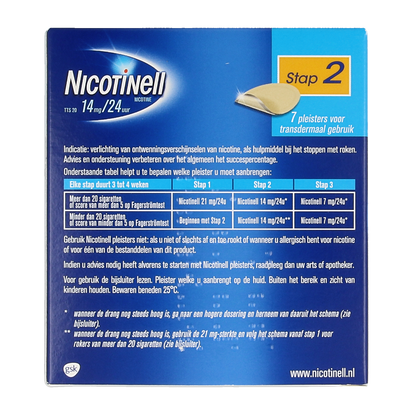 Nicotinell TTS20 14mg 7.00 Stuks