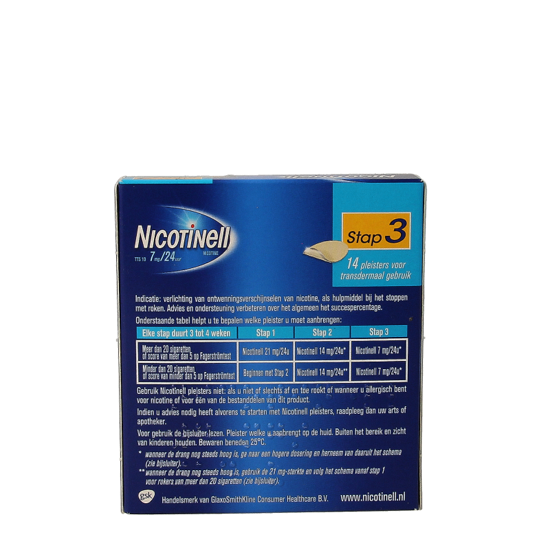 Nicotinell TTS10 7mg 14 Stuks