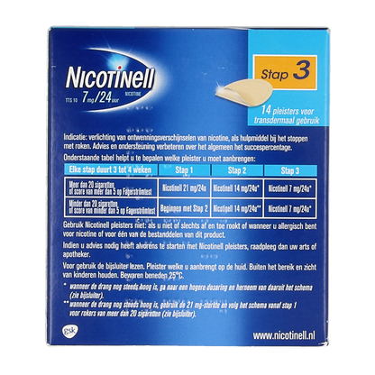 Nicotinell TTS10 7mg 14.00 Stuks