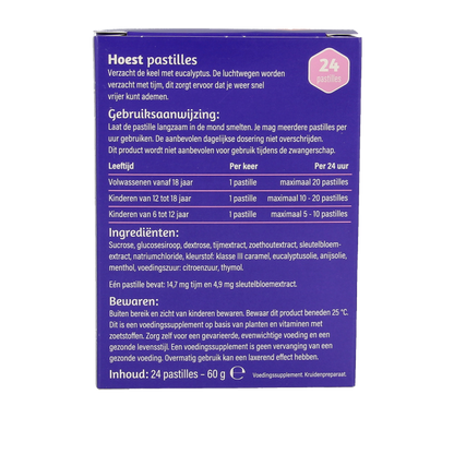 Dampo Hoestpastilles thijm/sleutelbloem 24 Pastilles