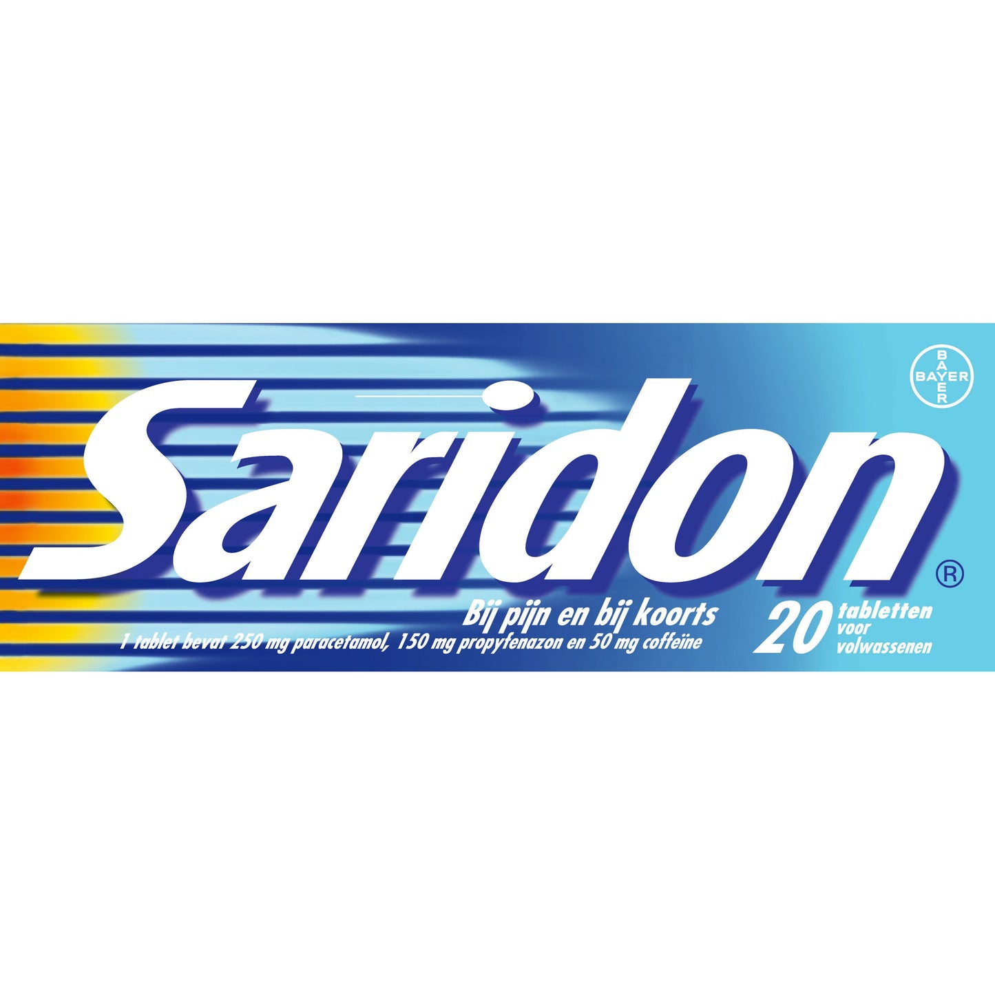 Saridon Pijnstillend en koortsverlagend 20 Tabletten