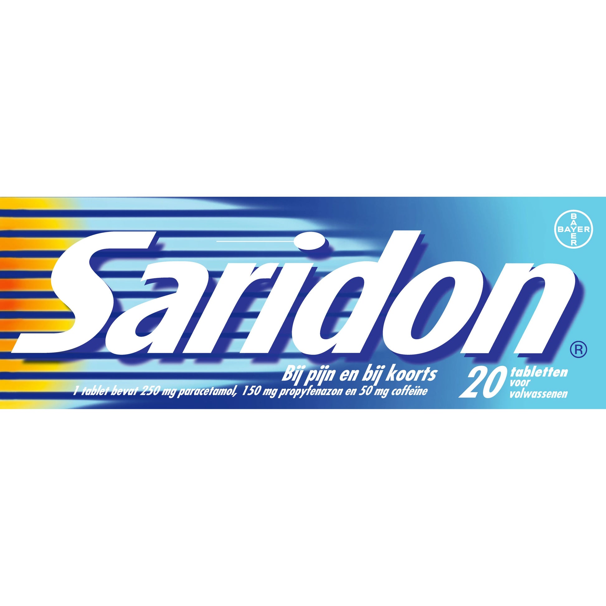 Saridon Pijnstillend en koortsverlagend 20 Tabletten