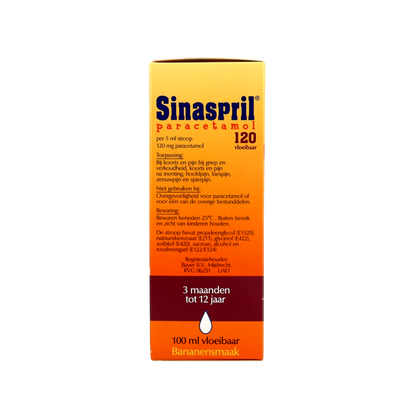 Sinaspril Paracetamol vloeibaar 120mg 100 Milliliter