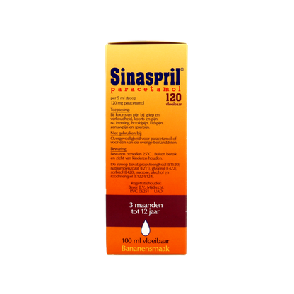 Sinaspril Paracetamol vloeibaar 120mg 100.00 Milliliter