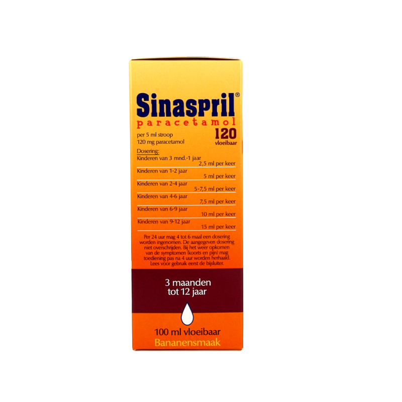 Sinaspril Paracetamol vloeibaar 120mg 100 Milliliter