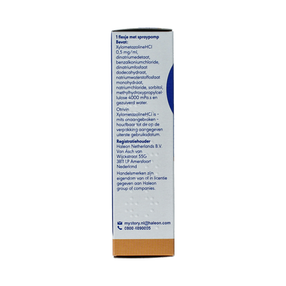 Otrivin Spray 0.5mg verzachtend kind 2 - 12 jaar 10.00 Milliliter