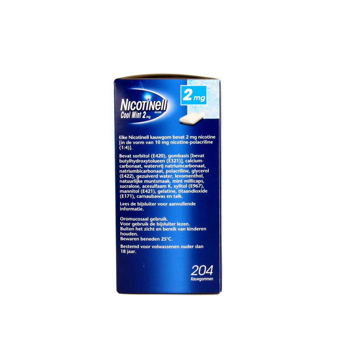 Nicotinell Kauwgom cool mint 2mg 204.00 Stuks