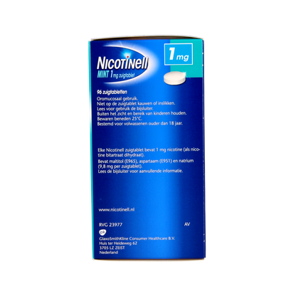 Nicotinell Mint 1mg 96.00 Zuigtabletten