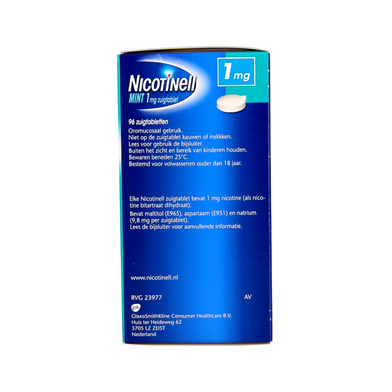 Nicotinell Mint 1mg 96 Zuigtabletten