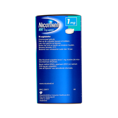Nicotinell Mint 1mg 96 Zuigtabletten