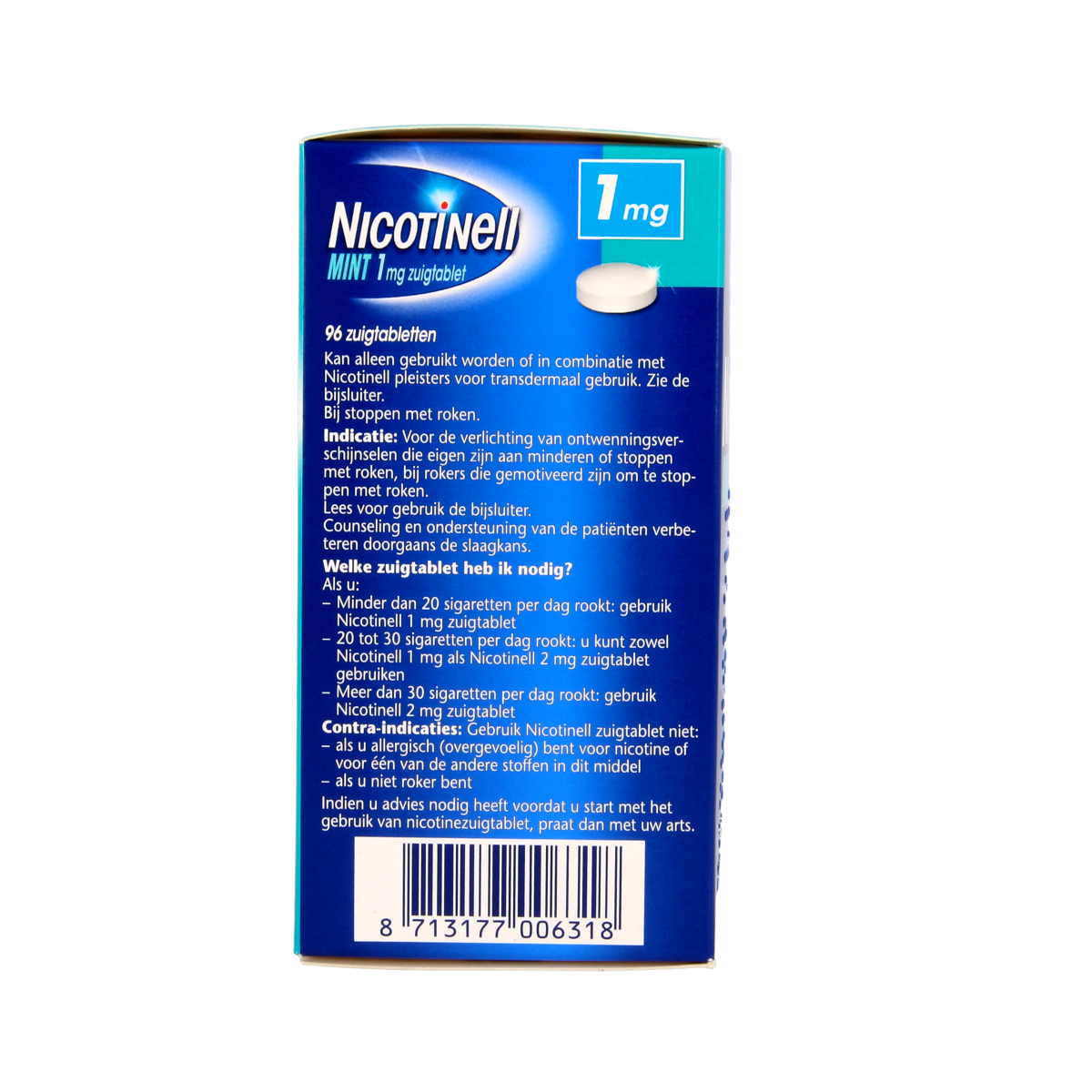 Nicotinell Mint 1mg 96.00 Zuigtabletten