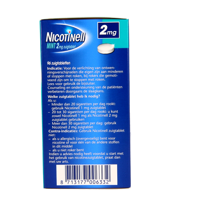 Nicotinell Mint 2mg 96 Zuigtabletten