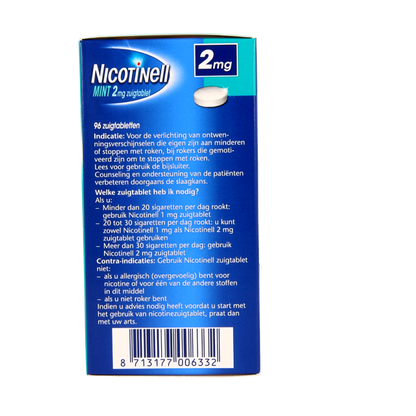 Nicotinell Mint 2mg 96 Zuigtabletten