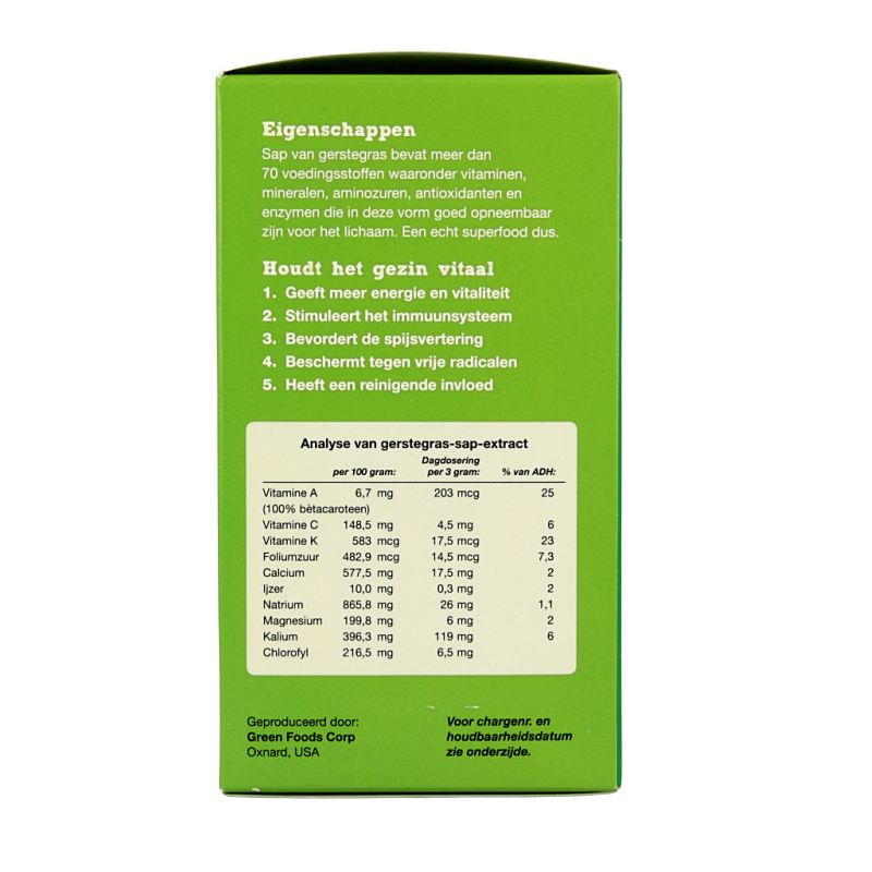 Green Magma Green magma poeder bio 150 Gram