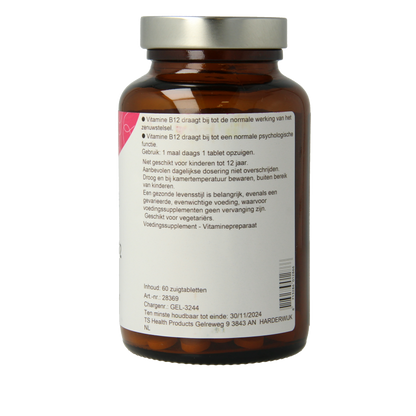 TS Choice Vitamine B12 cobalamine 60 Zuigtabletten