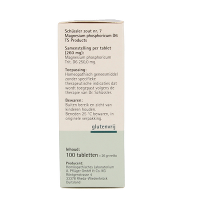 Pflüger Magnesium phosphoricum 7 D6 Schussler 100 Tabletten