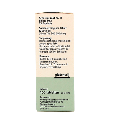 Pflüger Silicea 11 D12 Schussler 100 Tabletten