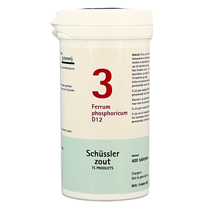 Pflüger Ferrum phosphoricum 3 D12 Schussler 400 Tabletten