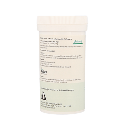 Pflüger Kalium sulfuricum 6 D6 Schussler 400 Tabletten