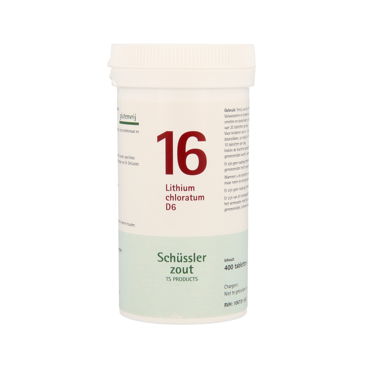 Pflüger Lithium chloratum 16 D6 Schussler 400.00 Tabletten