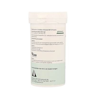Pflüger Lithium chloratum 16 D6 Schussler 400 Tabletten
