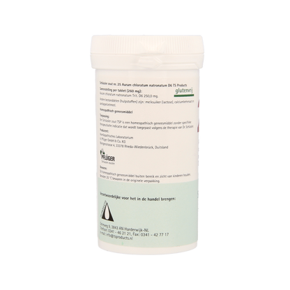 Pflüger Aurum chloratum natrium 25 D6 Schussler 400.00 Tabletten