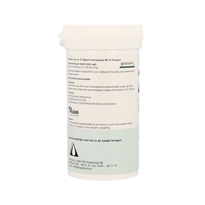 Pflüger Kalium bichromicum 27 D6 Schussler 400 Tabletten
