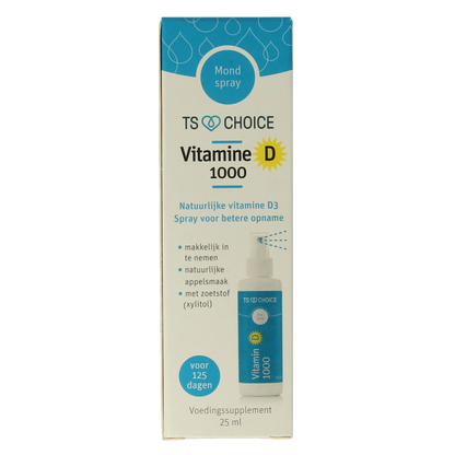 TS Choice Vitaminespray vitamine D 1000 25.00 Milliliter