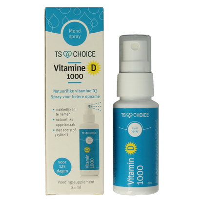 TS Choice Vitaminespray vitamine D 1000 25 Milliliter