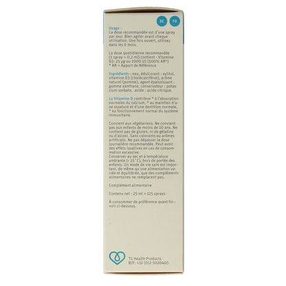 TS Choice Vitaminespray vitamine D 1000 25 Milliliter