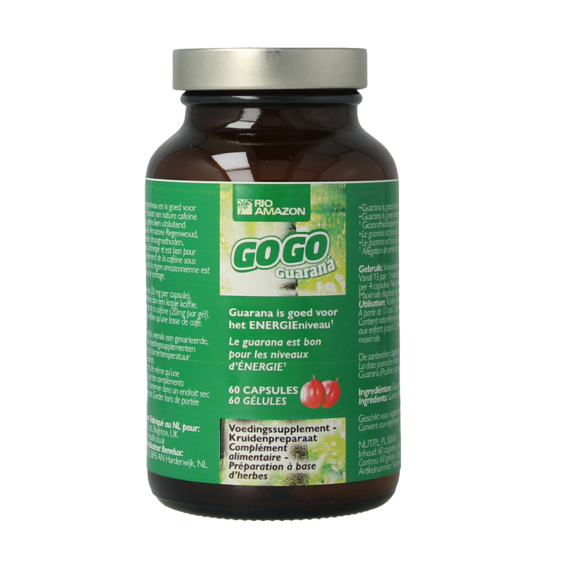 Rio Amazon Gogo guarana 60 Vegetarische capsules