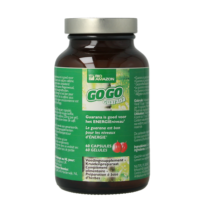 Rio Amazon Gogo guarana 60 Vegetarische capsules