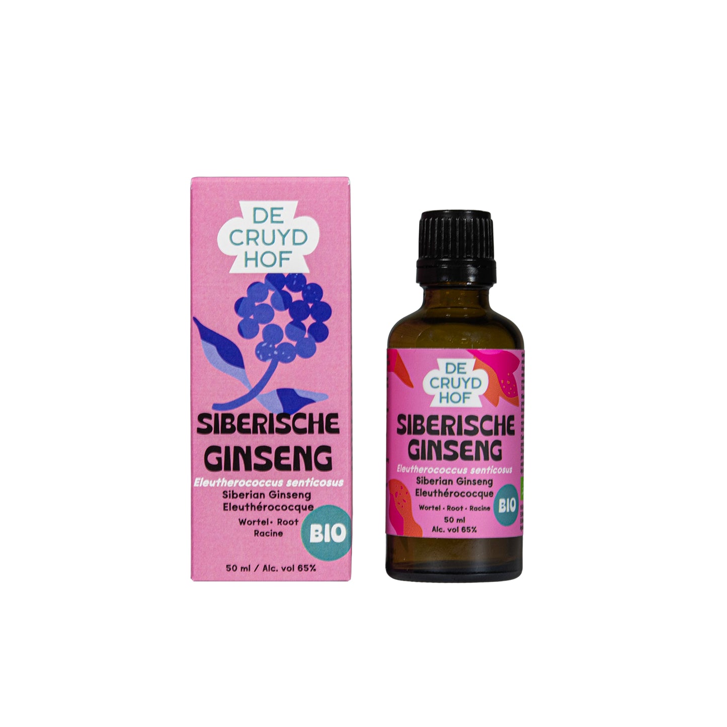 Cruydhof Eleutherococcus senticosus/Siberische ginseng bio 50.00 Milliliter