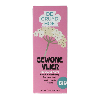 Cruydhof Sambucus nigra herb/gewone vlier bio 50.00 Milliliter