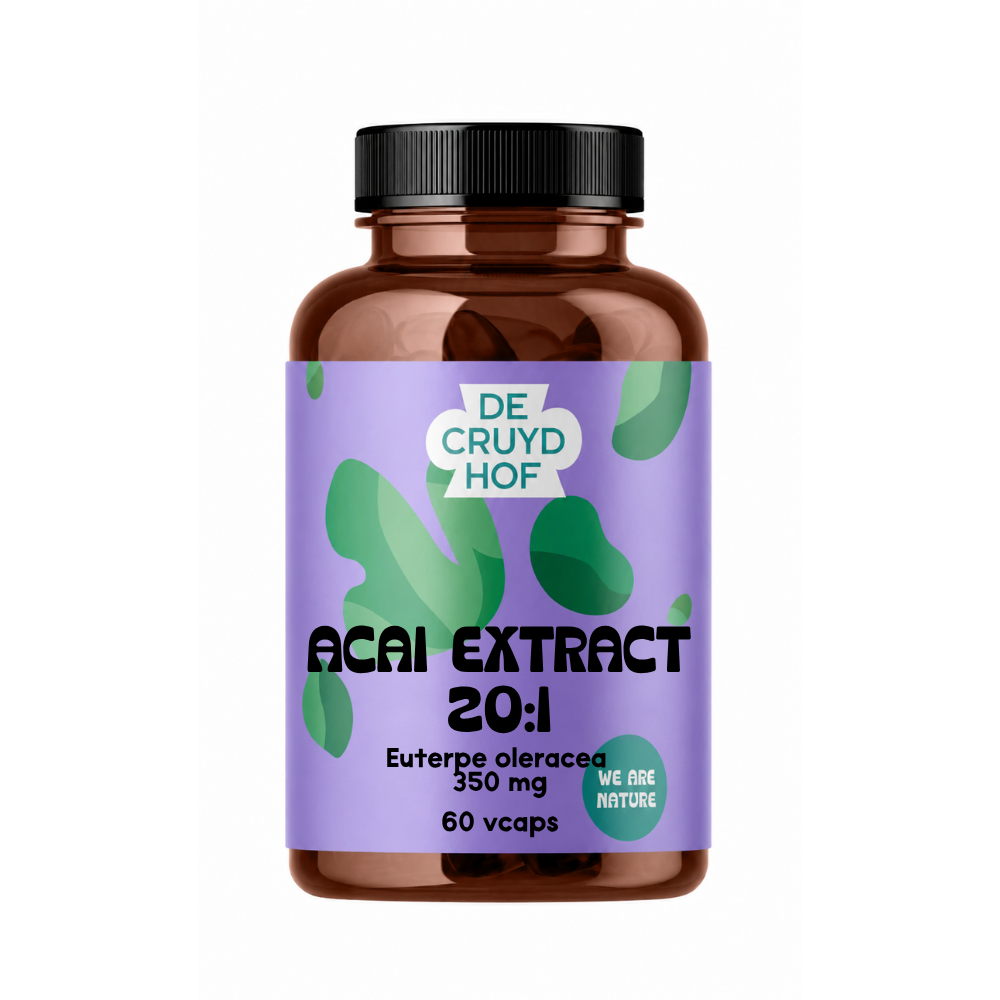 De Cruydhof De Cruydhof Acai extract 20:1 60.00 Vegetarische capsules